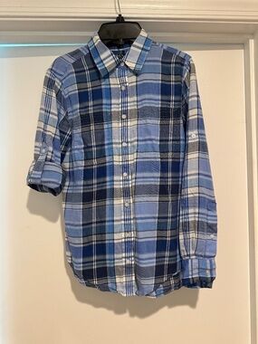 Lauren Plaid Shirt with Adjustable sleeves